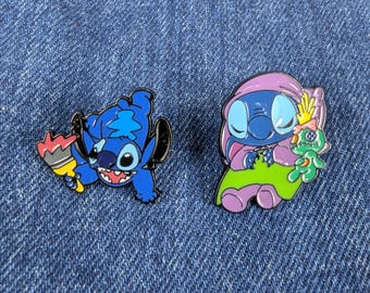 Disney Lilo & Stitch Enamel Pin Set – Fantasy Art, 2pcs