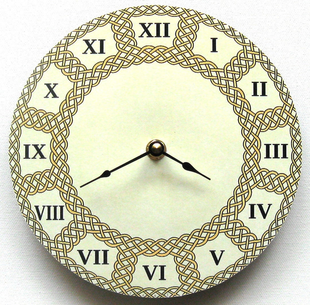 Small Wall Clock. 7 in Clock. Retro Clock With Roman Numerals. Unique ...