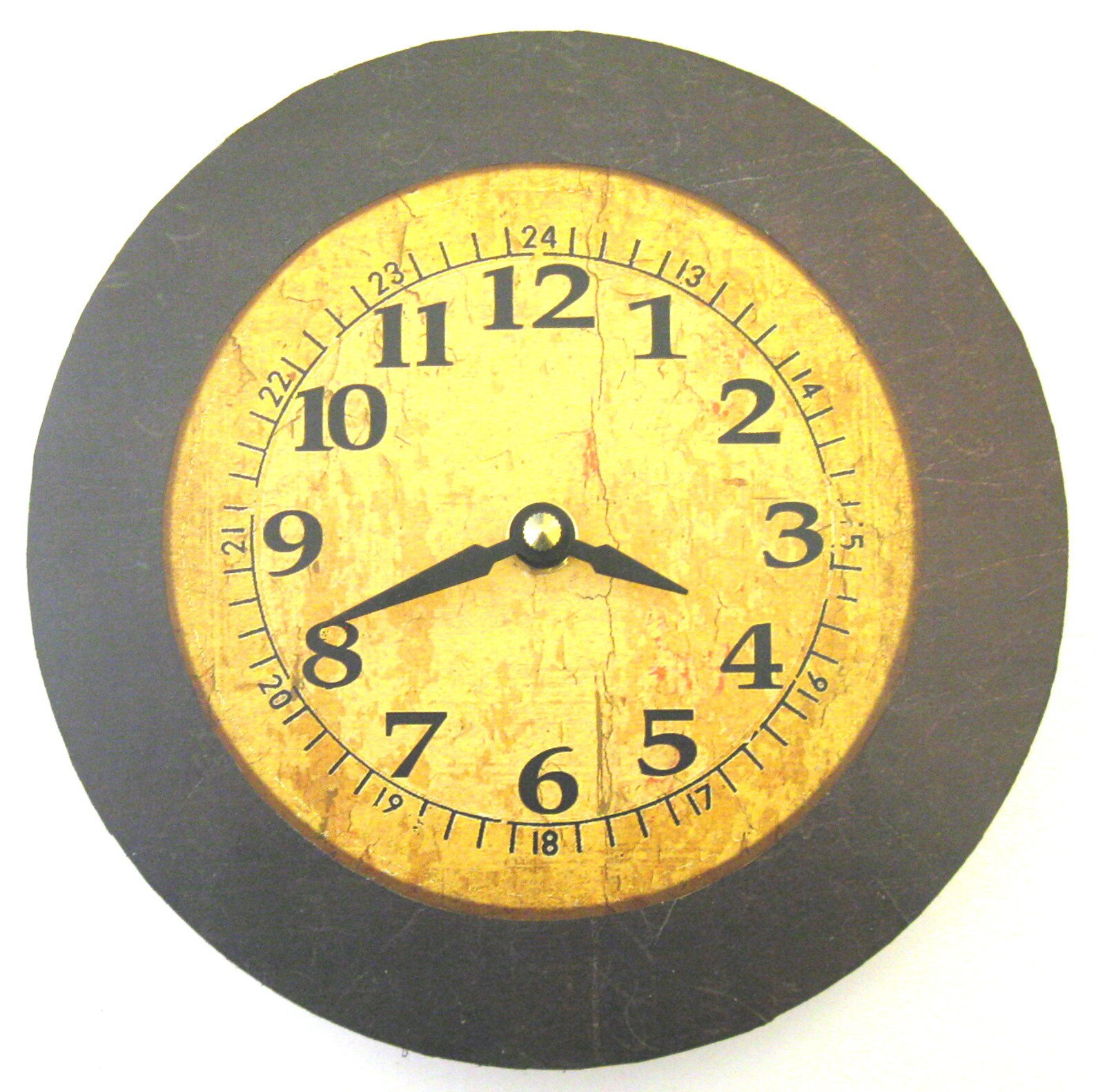 Small wall clock. Replica of a vintage clock complete with Etsy