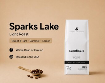 Blackberry, Caramel & Black Tea Coffee Blend, Light Roast, Whole Bean or Ground Coffee, Fresh Roasted in USA, 12oz