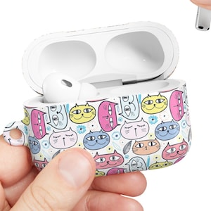 Cat Airpod Case Cute Kawaii Earbud Cover Gift for Teen Girl Stylish AirPods Case Pets AirPod Pro Case AirPod Gen 3 AirPods Pro 2 AirPod Pro