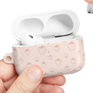 Strawberry AirPods Case Cute AirPods Pro 2 Case Kawaii Earbud Cover Gift for Teen Girl Stylish AirPods Case Fruit AirPod Pro Case
