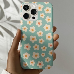 Cute Floral Phone Case for iPhone 16 15 14 13 12 Pro Max, iPhone 16e, 15 14 Plus, iPhone 13 12 Mini, X XS XR SE iPhone 11 Tough Cover