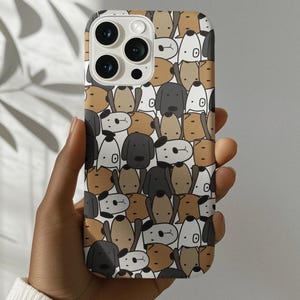 Cute Dog Phone Case for iPhone 16, 15, 14, 13, 12, 11 | Dog Lover Gift | Samsung & MagSafe Options | Holiday Gift for Pet Owners