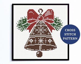 クリスマスベルのクロスステッチパターン - PDF ダウンロード - Etsy 日本
