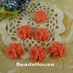 404-00-CA 8pcs cabochons de bouquet de belles étoiles - melon d'eau