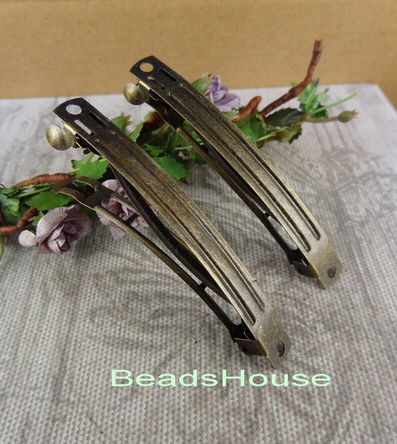 7x 70 mm Antique Bonze Plated Hair Clip,Nickel Free 15pcs