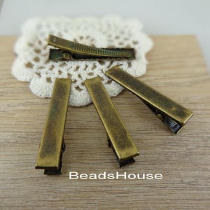 HC-13-Ant  36pcs (7x40mm) Antique Bronze Plated Hair Clip, NICKEL Free