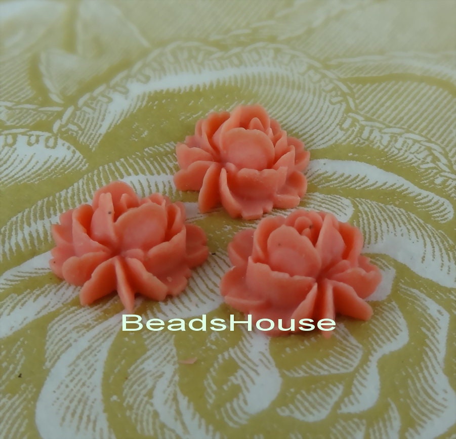 57-01-830L-CA 8pcs Beautiful Roses Cabochon - Deep Pink - Etsy