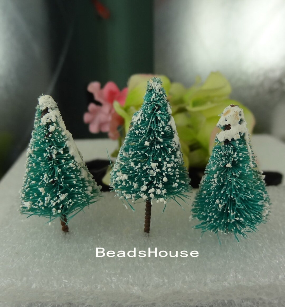 6pcs -( 22-25mm Tree) Mini Christmas Tree for Diy Decoration