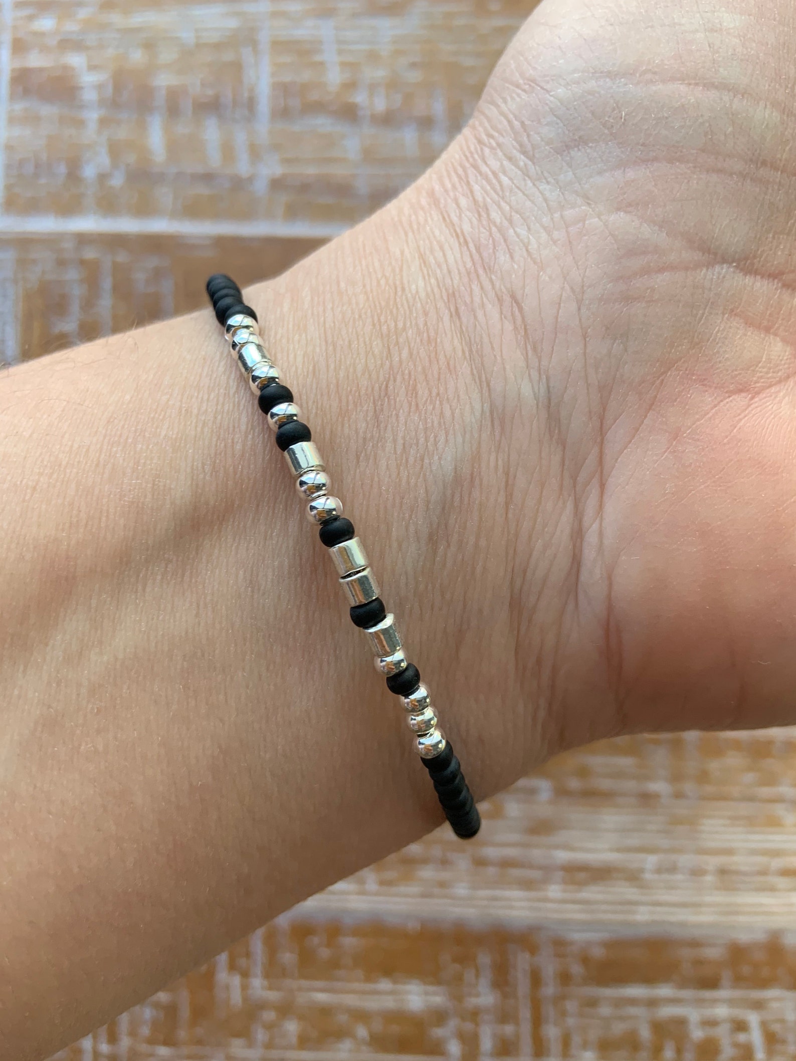 Personalized Morse Code Bracelet for Men Silver and Matte Etsy