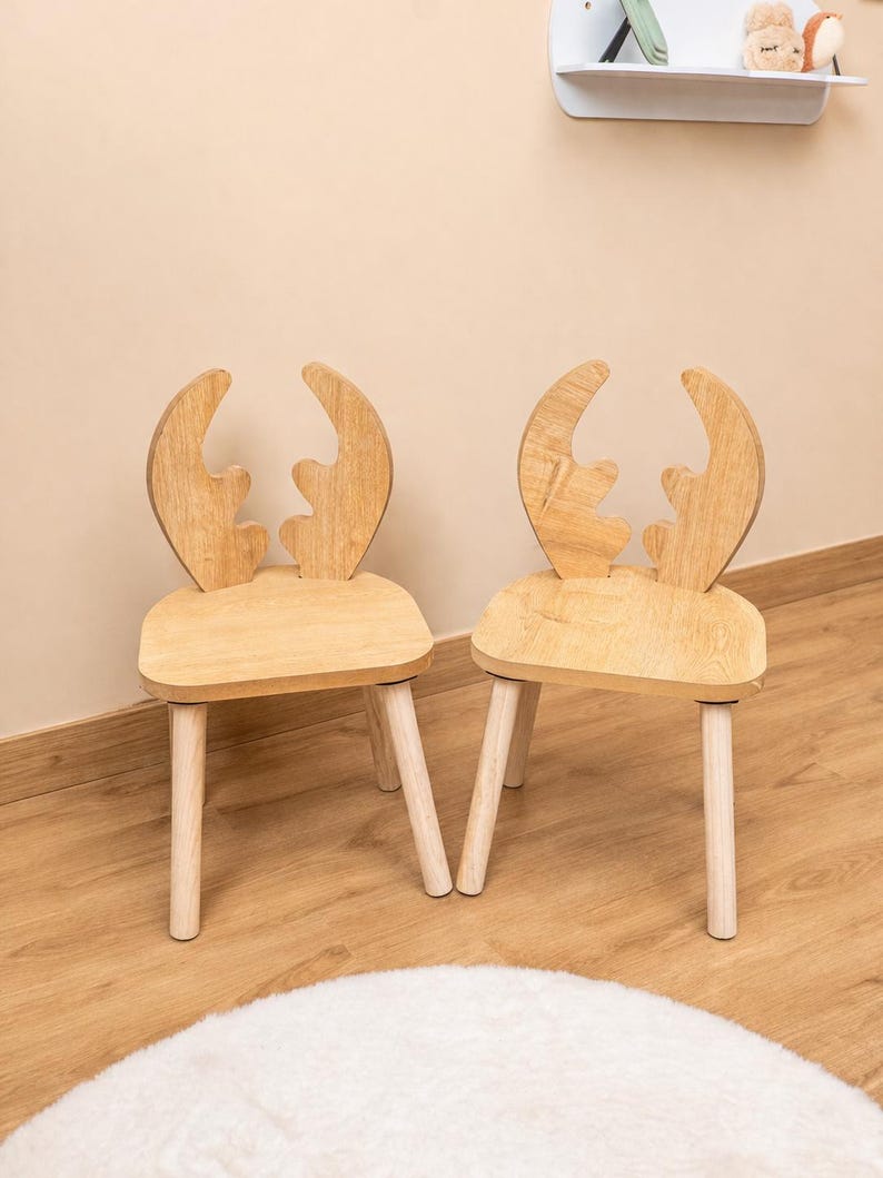 Montessori-inspiriertes Geschenk für Kinder – Holz Tisch und Stuhlset perfekt für Geburtstage und Weihnachten.