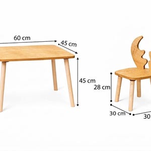 Montessori-inspiriertes Geschenk für Kinder – Holz Tisch und Stuhlset perfekt für Geburtstage und Weihnachten.