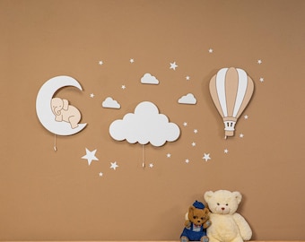 Handgemachtes Set aus 3 Babyzimmer Lampen, Nachtlicht fürs Kinderzimmer, Wanddekoration, Wandleuchte, Geschenk für Kinder