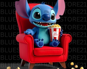 Disney Lilo And Stitch Popcorn Cinema Png and jpg, Stitch Family Graphic Png, Lilo & Stitch Movie Png, Disneyland Birthday Gifts Png and jpg