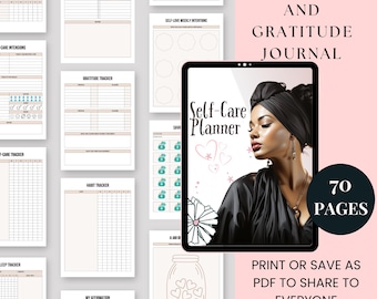 Self-Care Gratitude Journal for Women: Mindfulness & Positivity (Digital Download)