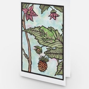 Em Plain Signt - Linoblock - cartão de felicitações