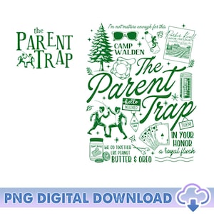 The Parent Trap PNG, Camp Walden Fencing Club Png, Retro The Parent Trap Png, Hallie Annie Parker Png, Camp Walden Vacation Digital Download