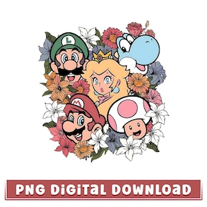 Retour à Mario Floral PNG, le film Super Mario Bros, Main Street USA, Mario Trip Png, Super Mario Png, Mario 1985 Png, téléchargement numérique