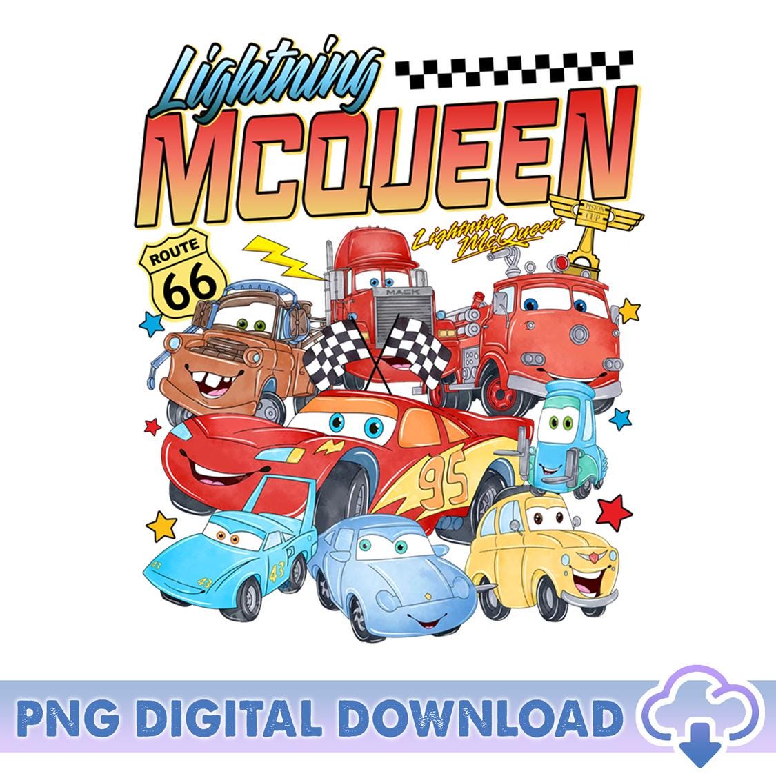 Route 66 Rusty Lightning Mcqueen Disney Pixar Cars Route 66 Sale