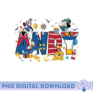 Personalized Disneyland Cruise Line Mickey And Friends PNG, Custom Name Disneyland Wish Fantasy Magic Wonder 2025, Family Cruises Matching