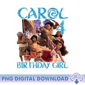 Personalisierte Disneyland Geburtstag PNG, Moana Geburtstagskind Reise Png, Benutzerdefinierter Name Baby Moana Png, Moana Familie Passende Reise, Geburtstagsfeier