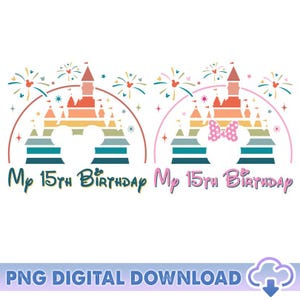 Custom Disneyland Family Birthday Crew PNG, My Birthday Png, Disneyland Mickey Minnie Birthday Png, Birthday Girl Png, Disneyland Birthday