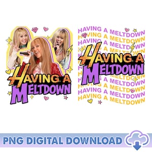 Disneyland Channel Hannah Montana Having A Meltdown PNG, Hannah Montana Png, Family Matching Trip 2025, Teenager Movie Png, Digital Download
