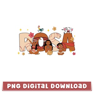 Personalisierte Moana Geburtstag PNG, Benutzerdefinierter Name Moana Prinzessin Geburtstag Png, Disneyland Geburtstagskind Reise Png, Magic Kingdom, digitaler Download