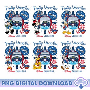 Personalized Disneyland Cruise Line 2025 PNG, Disneyland Cruise, Family Vacation, Mickey And Friends Disneyland Cruise Png, Digital Download