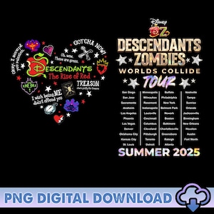 Descendants The Rise Of Red PNG, Zombies 4 Dawn Of The Vampires, Summer Music Festival 2025, Zombies Worlds Collide Tour, Digital Download