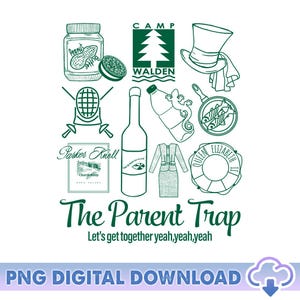 The Parent Trap Camp Walden PNG, Parent Trap Movie Png, Camp Walden Png, Magic Kingdom, Trip Camping, Camp Walden Vacation, Digital Download