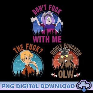 Sword In The Stone Group Characters PNG, Disneyland Villains Mad Madam Mim, The Sword In The Stone Png, Magic Kingdom, Disneyland Vacation