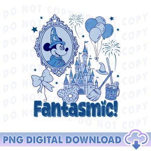 Retro Disneyland Fantasmic PNG, Mickey Wizard Png, Wizard Png, Magical Png, Vintage Wizard Png, Disneyworld Family Vacation Digital Download