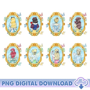 Disneyland Princess Coquette Bow PNG, Aurora Tinkerbell Elsa Alice Ariel Locket Bow Png, Disneyland Girl Trip Magic Kingdom Digital Download