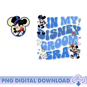 In My Disneyland Groom Era PNG, Mickey Honeymoon Png, Mickey Mouse Png, Disneyland Couple Matching Trip, Wedding Party Png, Digital Download