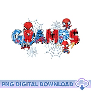 Custom Name Spidey And His Amazing Friends Family Matching PNG, Spidey Birthday Png, Superhero Birthday Png, Birthday Gift, Digital Download