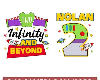 Two Infinity And Beyond Birthday PNG, Toy Story Birthday Boy Png, Disneyland Toy Story Birthday Png, To Infinity And Beyond Digital Download