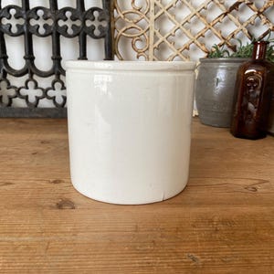Large plain antique ironstone 4lb marmalade pot
