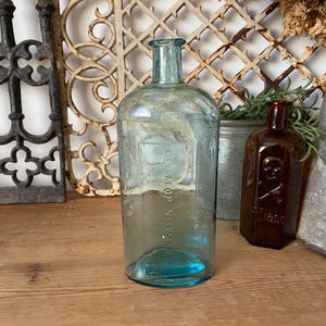 Victorian glass hospital bottle - The Salop Infirmary