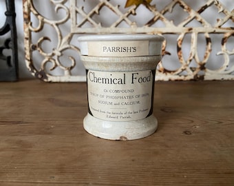 Parrish&#39;s Chemical Food antique pharmacy pot - Marson & Sons