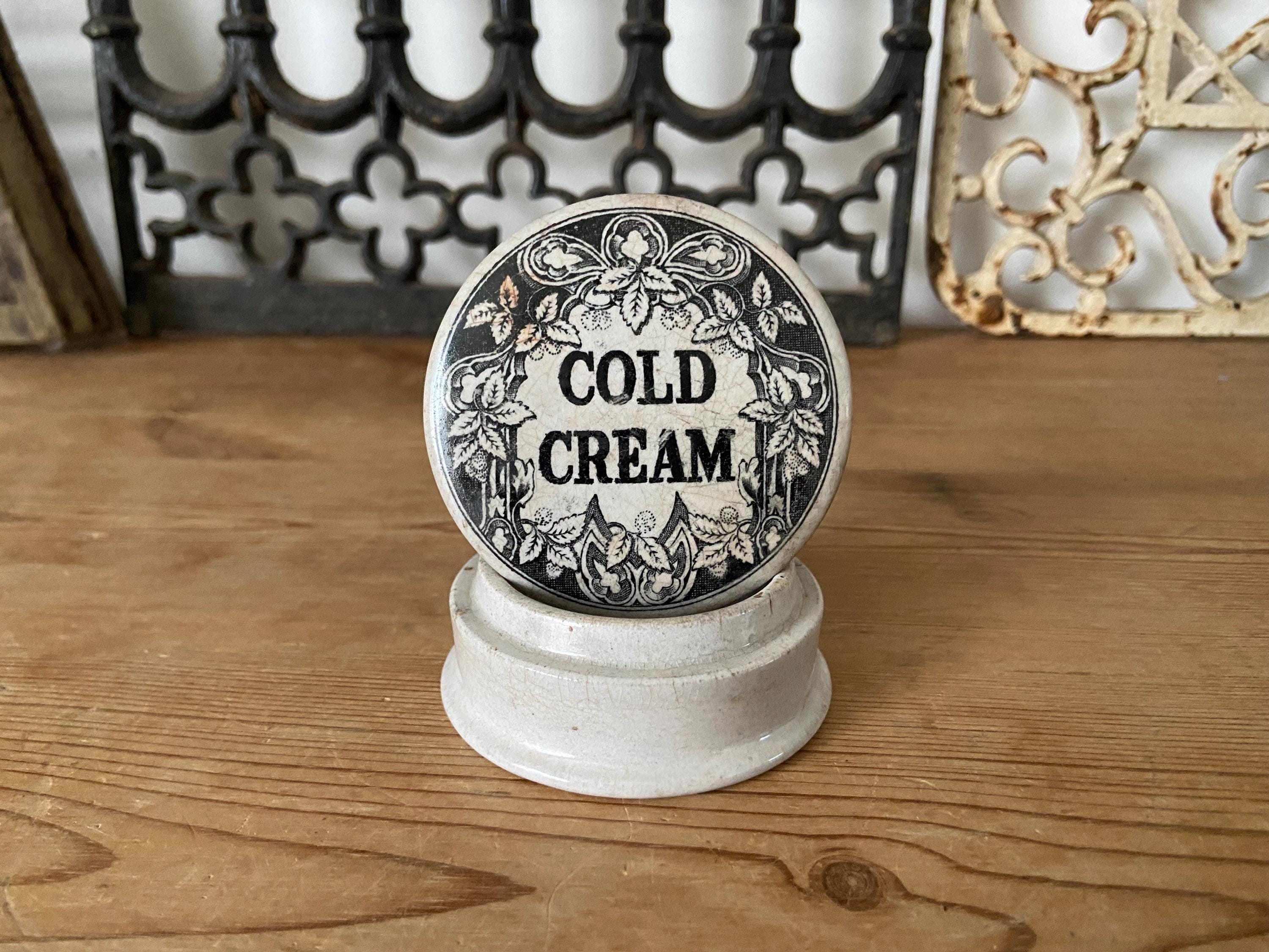 Cold Cream Jar Antique - Etsy Singapore