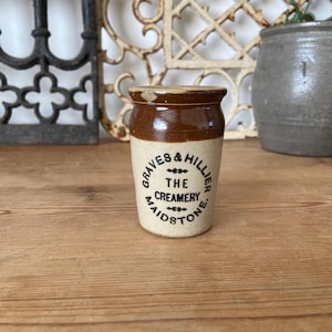 Antique stoneware creamery pot - Graves & Hillier Maidstone