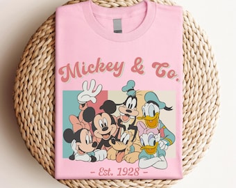 Mickey & Co 1928 Shirt, Disney Est. 1928 Shirt, Disneyland Family Shirt, Disneyworld Shirt, Mickey And Friends Family Shirt, Disney Gift