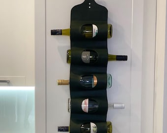 Wall shelf display, wine lover gifts, vertical wine bottle holder, kitchen bottle storage, wine accessories, wine home decor, gift for home