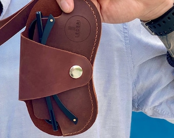 Leather Eyewear Case, Personalized Glasses Holder, Leather Sunglasses Cover, Father’s Day Gift for Traveler