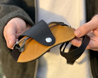Leather Eyeglass Case, Eyewear Holder, Glasses Cover for Sunglasses, Personalized Gift for Him