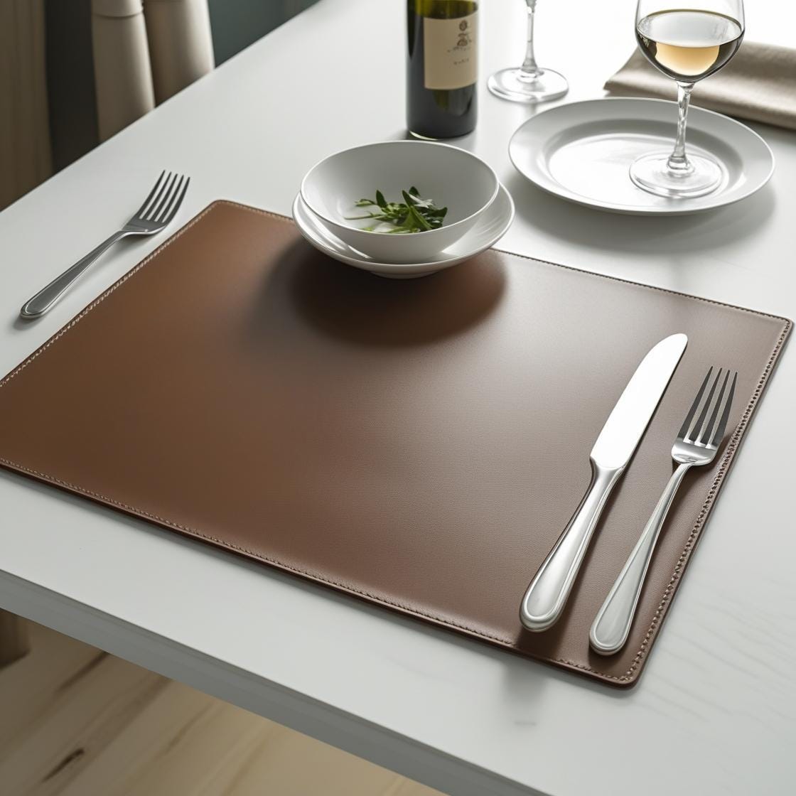 Table Top Custom Mat Leather Desk Mat, Large Table Top Decor, Custom Logo Mat, Personalized ...