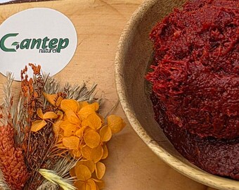 Antep Naturel sun-ripened pepper paste, hot Salça, homemade, natural, 1000 grams