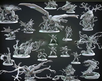 Journey İnto The Forest/ Dnd STLファイル、STLファイル、STLパック、Pathfinder STL、ベストSTL、ミニチュアSTL、3Dプリンターファイル、
